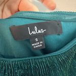 Lulus Glamorous Glitz Shiny Teal Green One Photo 4