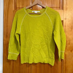 Veronica Beard Green Cashmere Whipstitch Raglan Sweater Women’s XS Flaw Photo 0