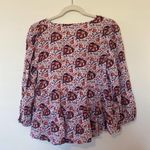 Lucky Brand Women’s  Floral Baby Doll Long Sleeve Blouse Size Small Photo 5