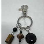 Miche Purse Charm Storm Black Gray Silver Key Chain Photo 4