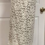 Stephanie Queller cream lace lined skirt. Size medium Photo 1