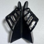 New York Transit  7W Black Wedge Sandals Photo 4