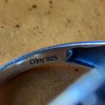 Genuine White Buffalo Sterling Silver Ring Size 7 Photo 5