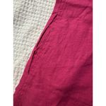 J Crew Linen Button Back Dress Fuschia Pink XXS Preppy Old Money Classic Pockets Photo 7