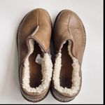 UGG  Bettey 1928 Shearling Lined Brown Leather Tan Slip-On Shoes Size 7 Photo 3