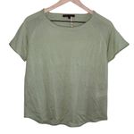 Adolfo Dominguez Women’s Sz Small Green Short Sleeve Top Merino Wool Photo 0