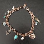 Lucky Brand Rose Gold Hamsa Elephant Spirit Bracel Photo 0