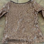 Worth Brown Sequin Blouse‎ Photo 14