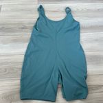 Ingrid & Isabel Maternity Teal Short Scoop Tank Active Unitard Size Large Blue Photo 4