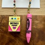 Betsey Johnson NWT  Crayon Mismatch Earrings Photo 1