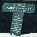 Ralph Lauren LRL Lauren Jeans Co Women’s Size L Striped V-Neck Long Sleeve Shirt Photo 1