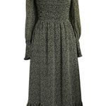 cupcakes and cashmere Demi Floral Smocked Dress M Green Size M Photo 10
