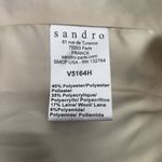 Sandro  Paris Vertige Tweed Lamb Leather Motorcycle Jacket‎ Photo 5