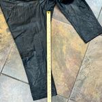 Rachel Zoe  Tummy Control Black Faux Leather High Waisted Cropped Leggings 2X Photo 1