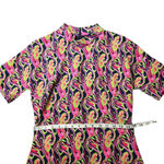 ZARA  Printed Colorful Mock Neck Mini Dress Photo 3