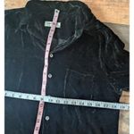 Equipment Black Velvet Blouse Silk Medium Goth Glam Academia Photo 4