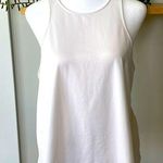 Nike  White Dri Fit Crop Workout Tank Top Embroidered Straps Sz Medium Photo 0