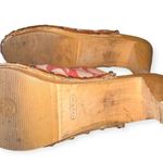 Coach women’s Y2K canvas felicity signature platform mules wooden heels size 9 Photo 6