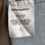 Reformation  100% Cashmere Varenne Blue Boxy Relaxed Cardigan Size Medium V Neck Photo 5