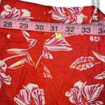 Joie Colorful tropical linen pocketed cuffed Hawaiian breathable high waisted short Photo 7