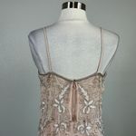 Adrianna Papell  Beaded Embroidered A-Line Evening Gown Pink Size 6 Formal Dress Photo 7