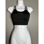 LA Gear Black Sports Bra Workout Gym Fitness‎ Double Strap Size US 4 High Impact Photo 1