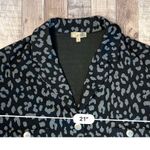 Lavish Black Grey Cropped Leopard Print Jacket Vest sz MEDIUM NWT Photo 4