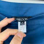 Misook  Pleated Wide Leg Twill Chiffon Tailored Pants Size M‎ Blue Photo 6