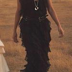 BHLDN  Jia Bias Cut Ruffled V Neck Gown Photo 1