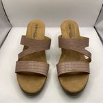 Spring Step Patrizia by  light wood open toe heel sandals light pink  size 9 F4 Photo 3