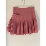 Blue Q GG Blue Luxe Sport 17" Women Size S High Rise Pink Pleated Golf Skort Sporty Photo 2