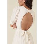 💕SPELL💕 Jolene Lace Cut Out Midi Dress ~ Antique White Medium M NWT Photo 6