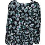 Loft Floral Long Sleeve V-Neck Midi Dress Size 8 Feminine Romantic Boho Photo 9