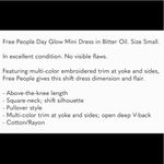 Free People  Day Glow Dress Bitter Oli Brown Small Photo 14