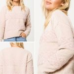 Others Follow  pink long sleeve sweater with texture Photo 7