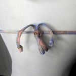 Aurum Halter Neck Geometric Triangle Bikini Top Tassel Tie Padded Size 6 New Pink Photo 12