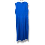 Calvin Klein Sleeveless Jumpsuit Women's Size 14 Blue Wide Leg Modern Chic Photo 1