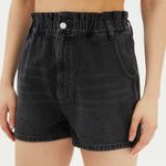 BDG Pull-On High Waisted Mom Short Black Denim NWT Size XS Photo 1