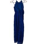 Slate + Willow Cobalt Blue Lace Sleeveless Partially Lined Midi Dress Size 4 Photo 4