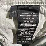 J Brand Selena Crop Jeans | Size 28 | Faded Gibson Green Embroidered Lace Hem Photo 7