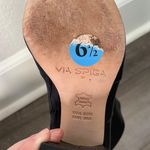 via spiga Black Leather Heeled Booties Size 6.5 Photo 7