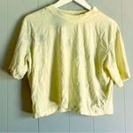Staples by The Drop Sydney Short Sleeve Cropped Crew Neck Tee Yellow Tie Dye M Size M Photo 0