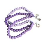 Vintage Teng Yue Multi Strand Bracelet Purple Beads Snap Closure Estate 7.5" Photo 4