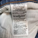 Old Navy Women’s Mid-Rise Flare Cropped Raw Hem Medium Wash Denim Jeans Photo 10