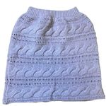 Opening Ceremony Opening Ceremonies Lavender knitted mini skirt cable knit pattern Size Small Photo 0