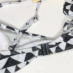 Grace Karin  Black White 2 Piece Bikini, NWT, M Photo 5