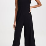 Susana Monaco NWT 
Aimee Wide Leg Tube Jumpsuit Black Sz Large $168 Photo 0