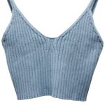NWT NIA Naomi Sweater Tank Cropped Camisole Dusty Blue Women’s Size Large Lounge Photo 4