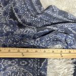 Como vintage Blue and White Bell Sleeve Blouse Photo 9