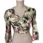 Gal Meets Glam  Stevie Palm Print Top 6 Photo 0